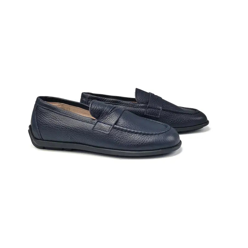 Gravitas navy penny loafer 3417 - boys