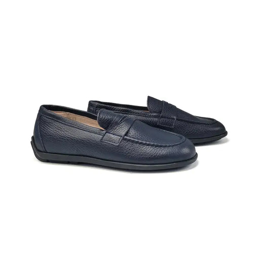 Gravitas navy penny loafer 3417 - boys