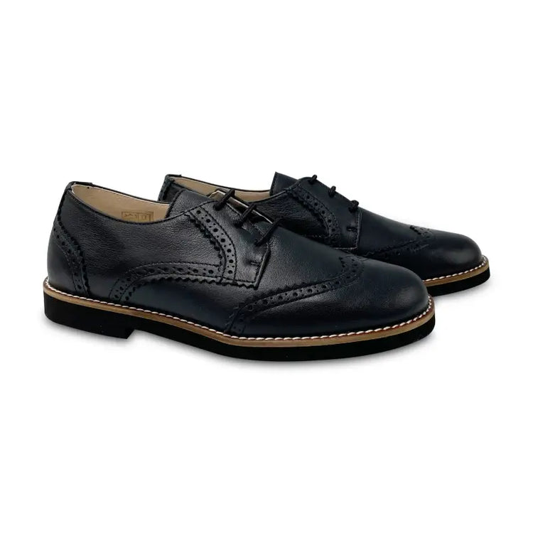 Hoo black lace oxford lightweight sole cv2276 - boys