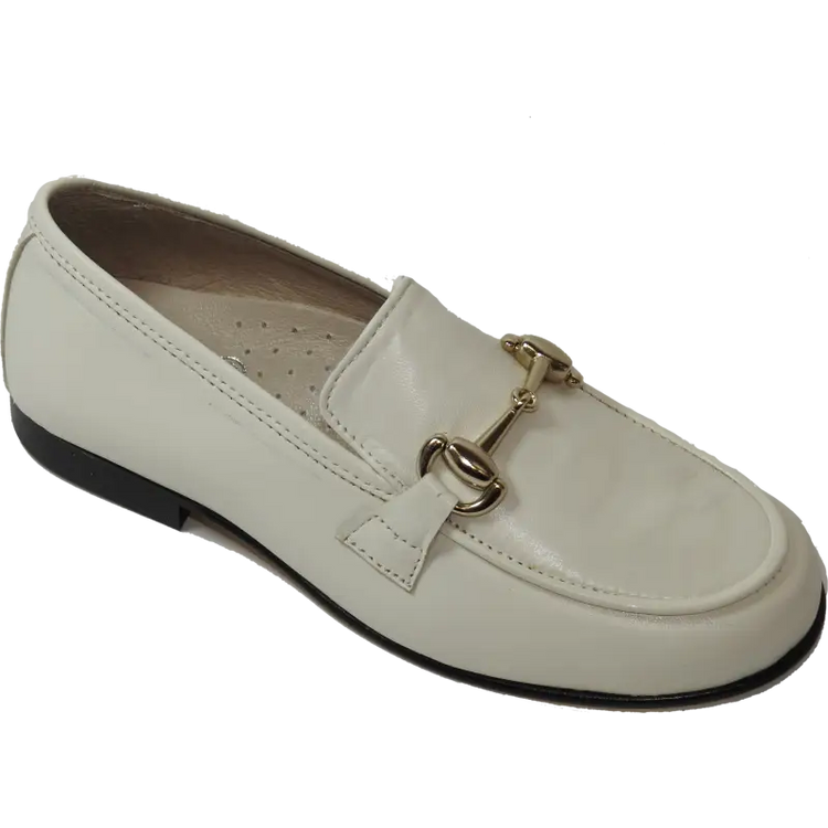 Hoo white chained loafer 2268 - unisex