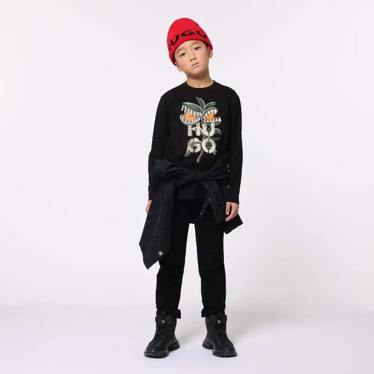 Hugo Black Chunk Sneaker Bootie G00251 - BOYS