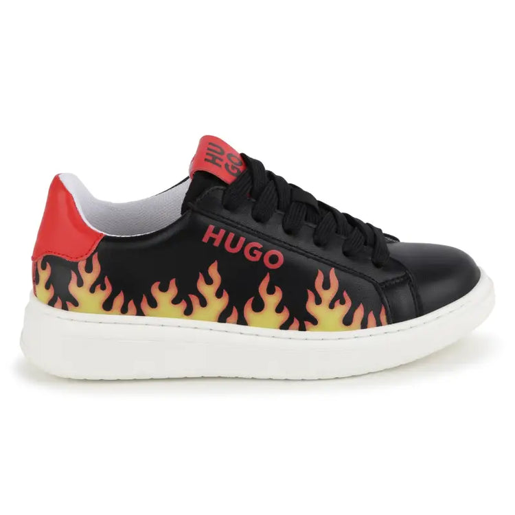 Hugo boss black bonfire lace sneakers g00102 - girls