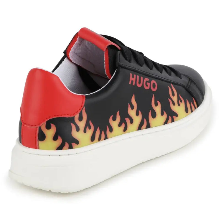 Hugo boss black bonfire lace sneakers g00102 - girls