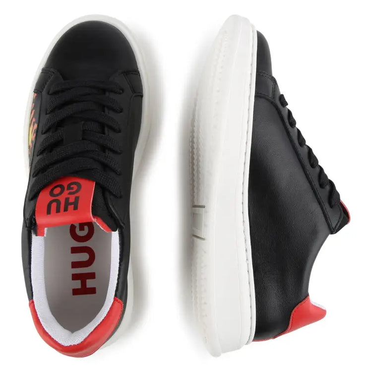 Hugo boss black bonfire lace sneakers g00102 - girls