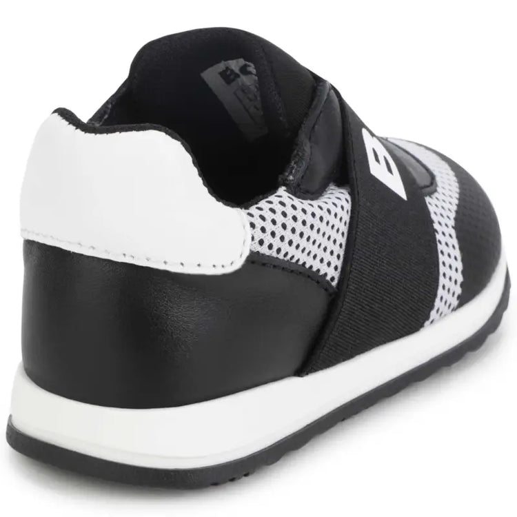 Hugo boss black white mesh logo sneaker j09192 - boys