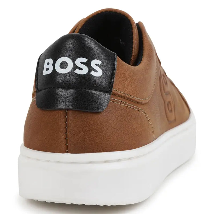 Hugo Boss Russet Brown Slip on Sneaker J51316 - BOYS