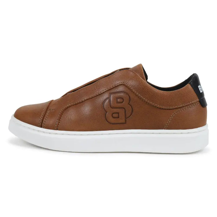 Hugo Boss Russet Brown Slip on Sneaker J51316 - BOYS