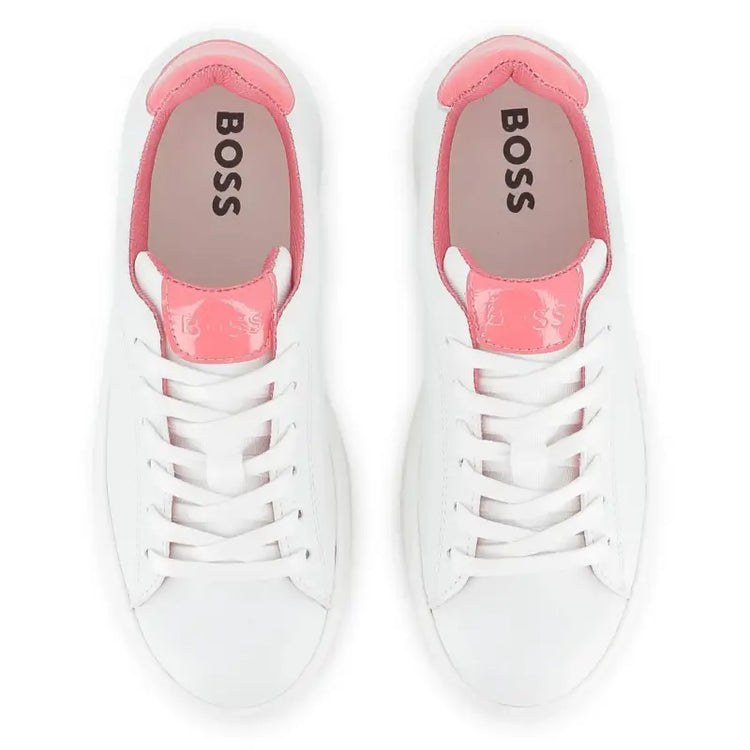 Hugo Boss White Coral Lace Sneaker J52585
