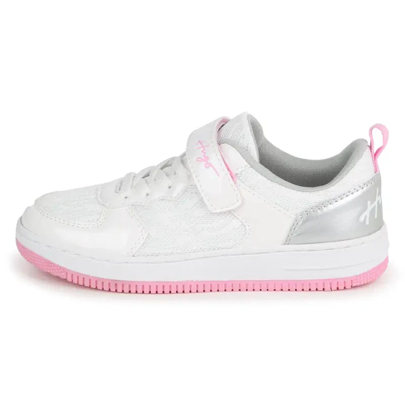 Hugo silver pink velcro sneaker g00103 - girls