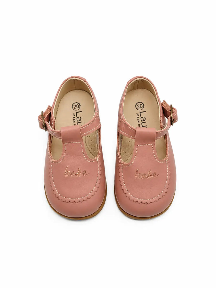 Lauve blush mauve bebe t-strap | kids shoes fast shipping
