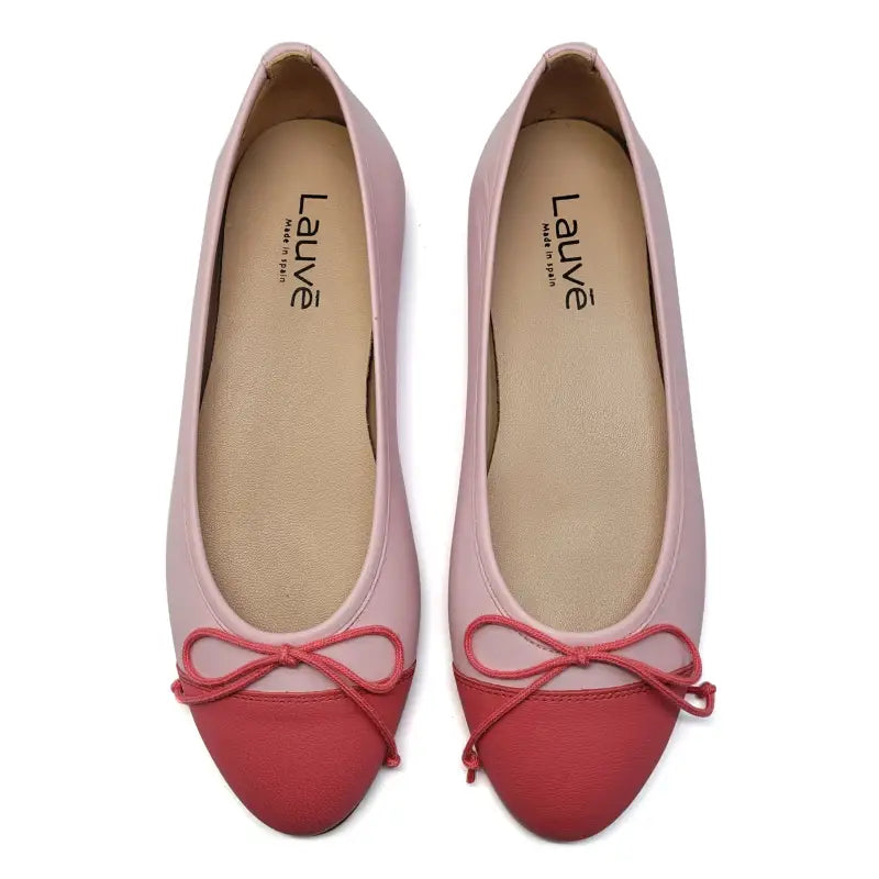 Lauve Pink Lemonade Bow Ballet Flat 2241 - GIRLS
