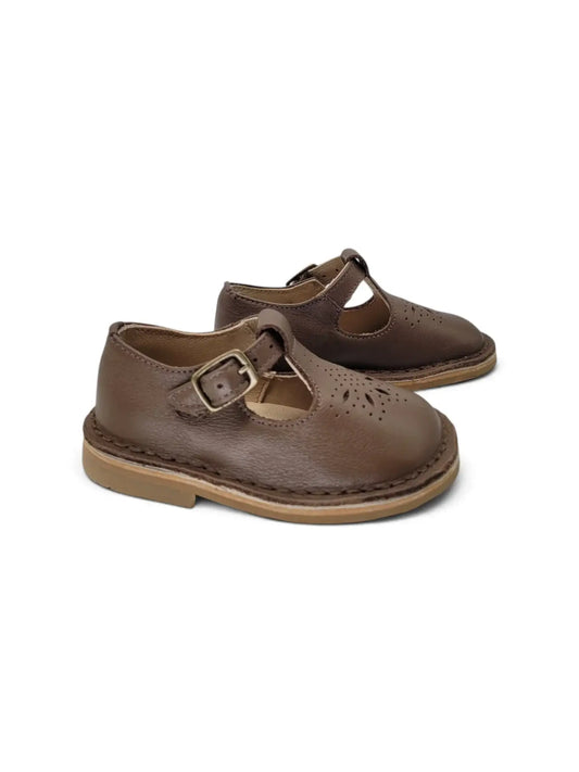 Lauve starly taupe t-strap first walker | kids shoes fast shipping