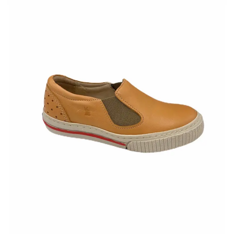Lindo cognac slip on sneaker 5949 - boys