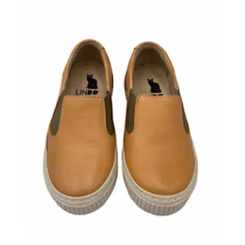 Lindo cognac slip on sneaker 5949 - boys