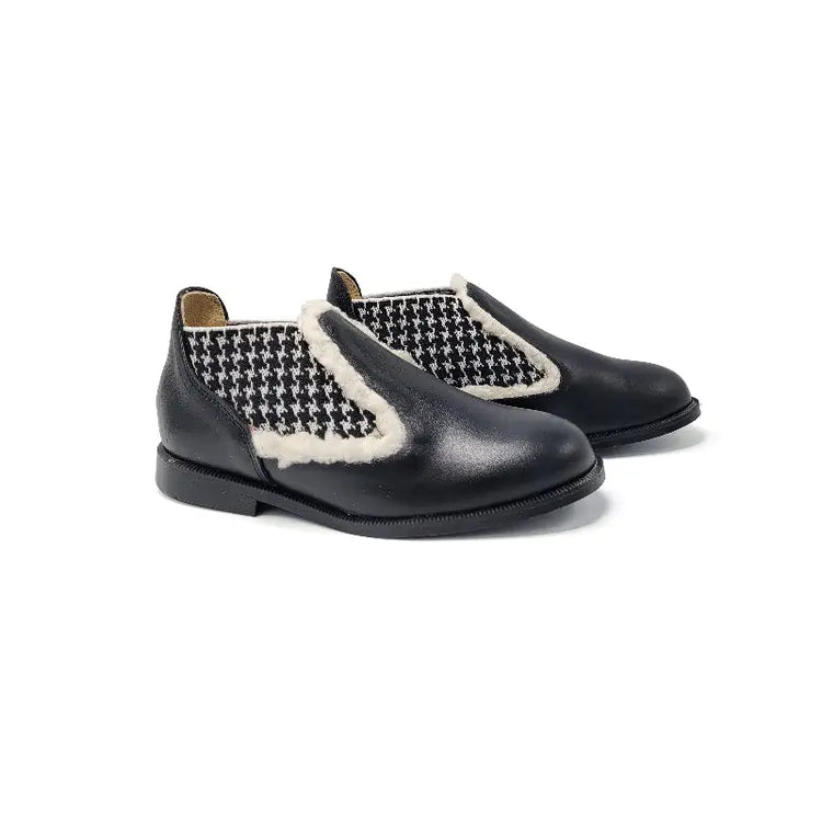 lmdi-black-white-houndstooth-elastic-bootie
