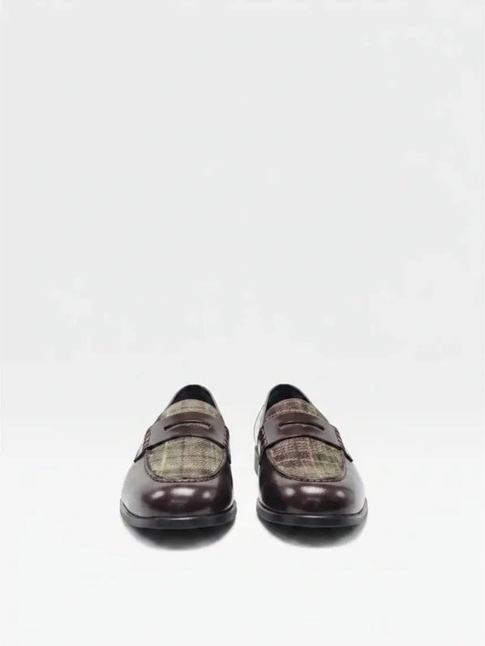 Lmdi covelo brown flannel chunky loafer | kids shoes fast shipping