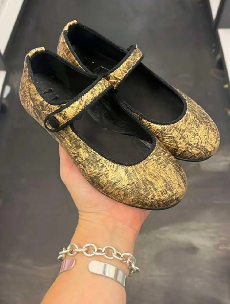 Lmdi iria antique gold mary jane | kids shoes fast shipping