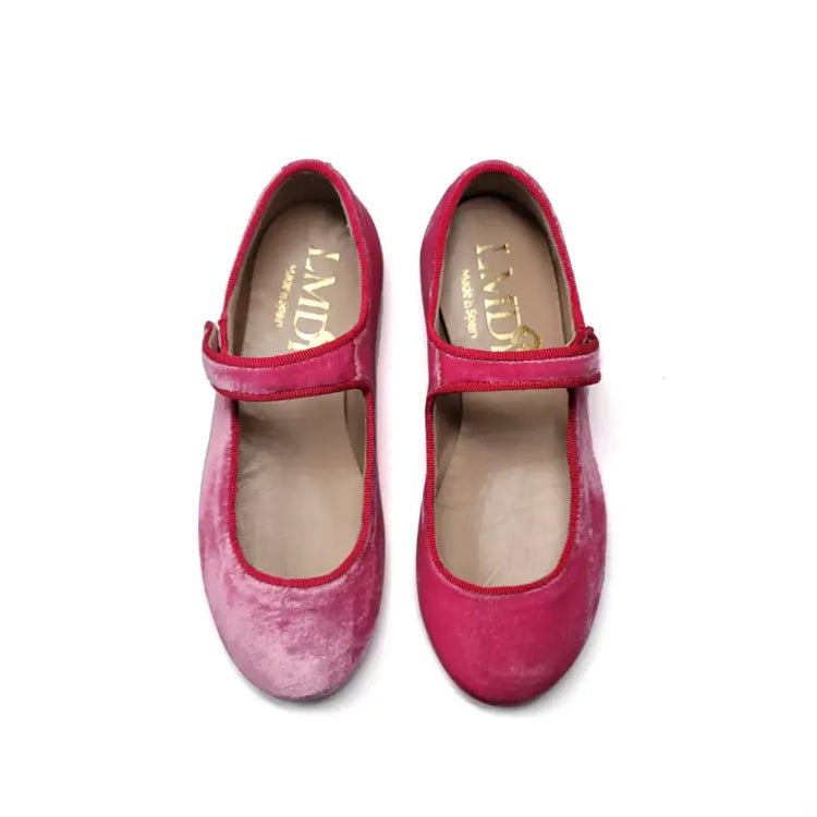 Lmdi iria pink carmin velvet mary jane - mary jane