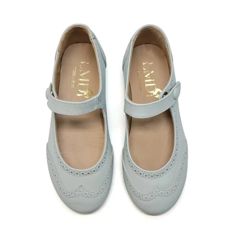 Lmdi Powder Blue Wingtip Mary Jane - GIRLS