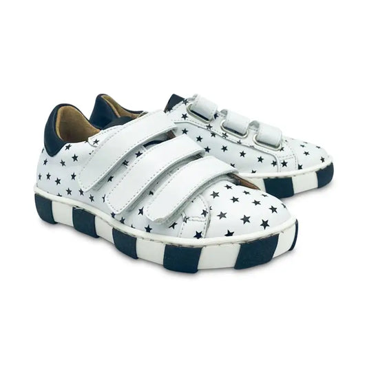 Maa by manuela de juan star black white magic velcro sneaker c364 - boys