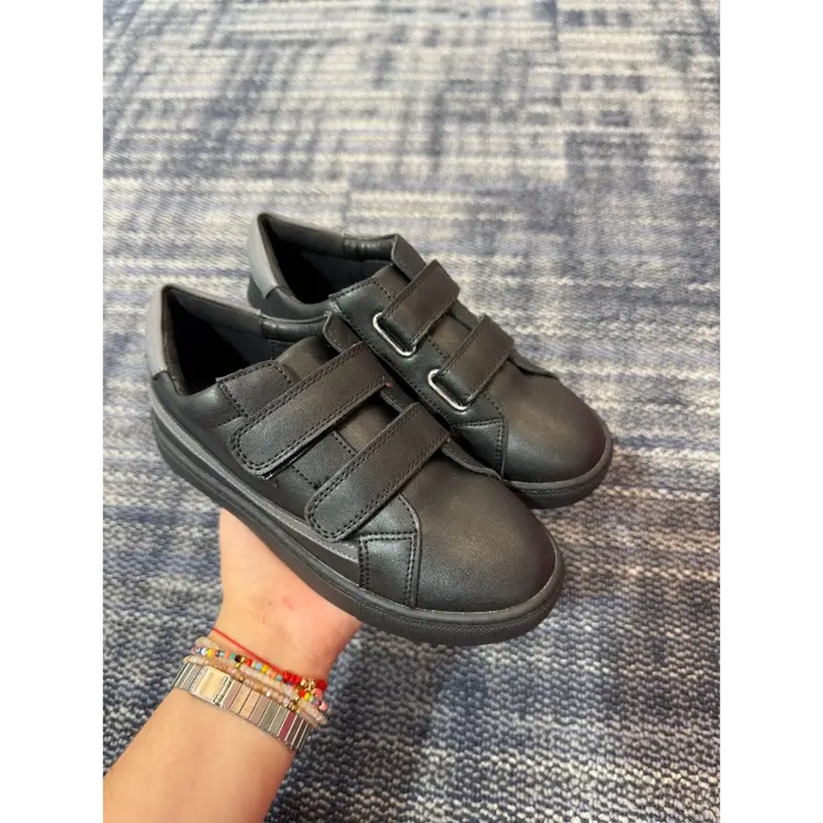 Mamelina black grey velcro sneaker 5236 22 velcro sneaker