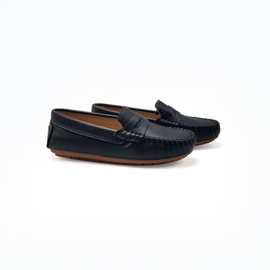 Penny Loafer Black Leather Boys