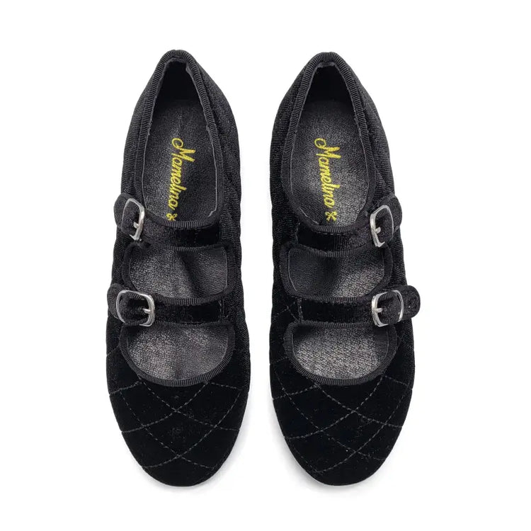 Mamelina Black Velvet Mary Jane 0918