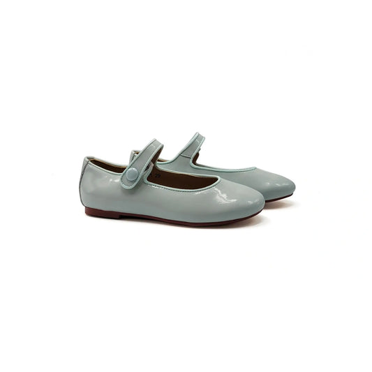 Mamelina blue patent mary jane leather shoes fast shipping