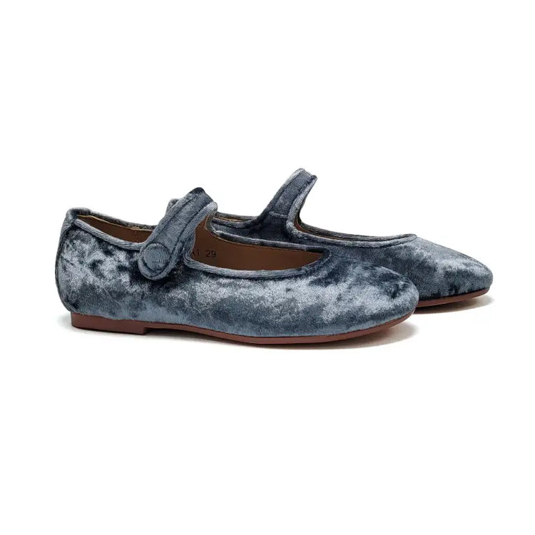 Mamelina Blue Velvet Mary Jane 106690