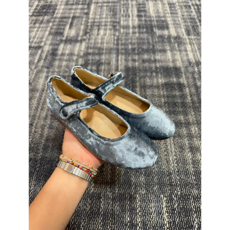 Mamelina blue velvet mary jane 106690 mary jane