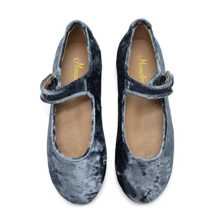 Mamelina Blue Velvet Mary Jane 106690