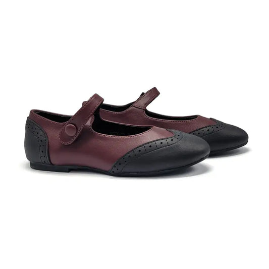 Mamelina Wine Leather Mary Jane 0918