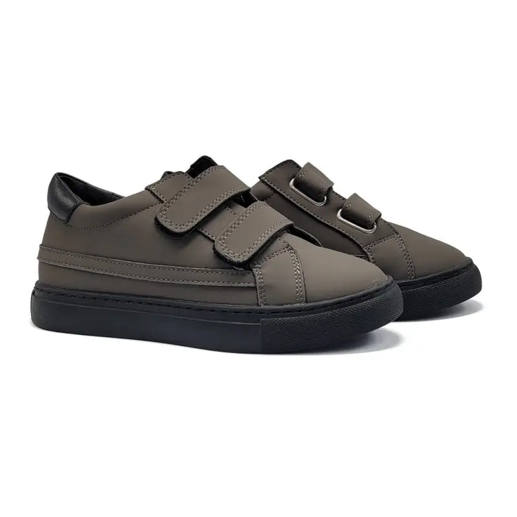 Mamelina Dark Grey Velcro Sneaker 5236