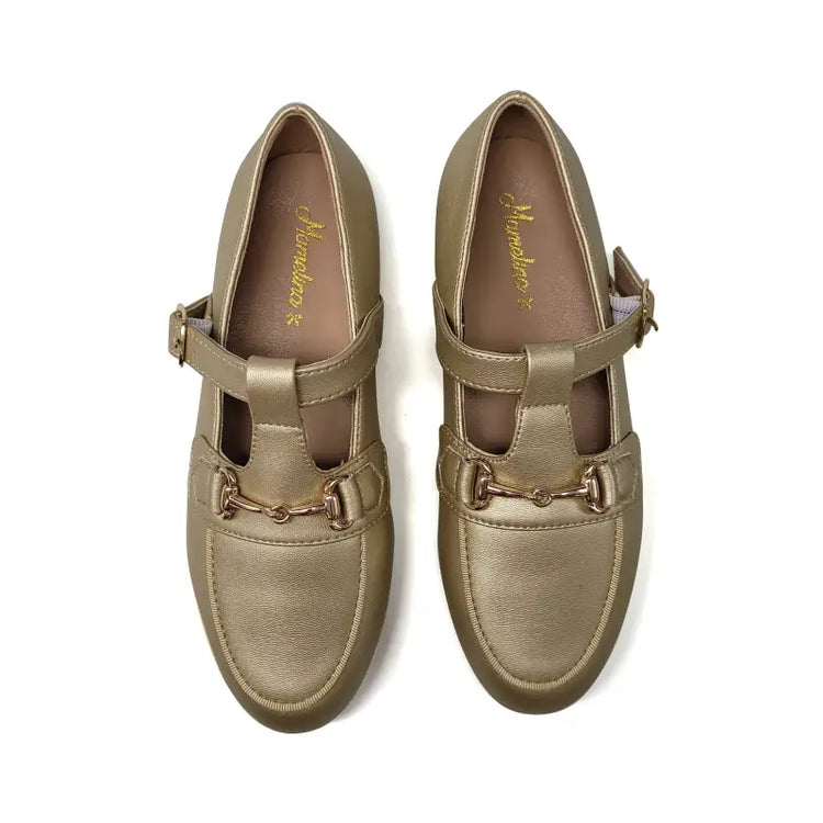 Mamelina gold chain t-strap mary jane 186839 - t-stap