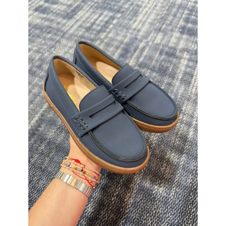 Mamelina navy gum penny loafer 16067 25 boys