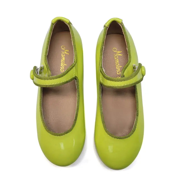 Mamelina Neon Lime Patent Mary Jane A011