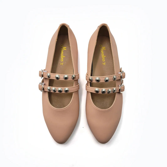 Mamelina pink leather mary jane shoes fast shipping