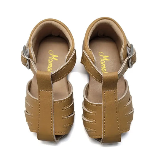 Mamelina tan leather sandal 082 - boys