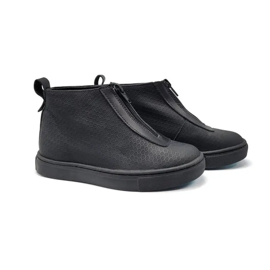 Manuela De Juan Black Honeycomb High Top S3149