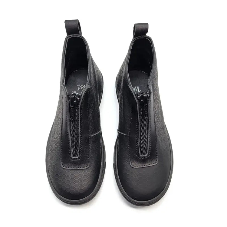 Manuela De Juan Black Honeycomb High Top S3149