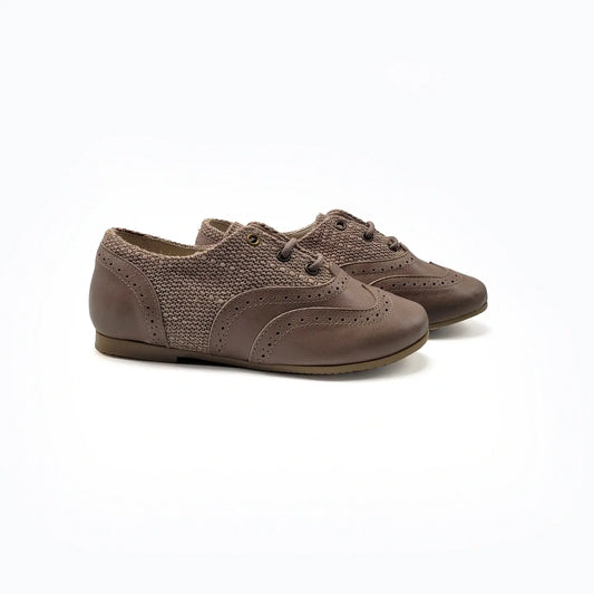 Manuela de juan elias taupe wingtip oxford fast shipping
