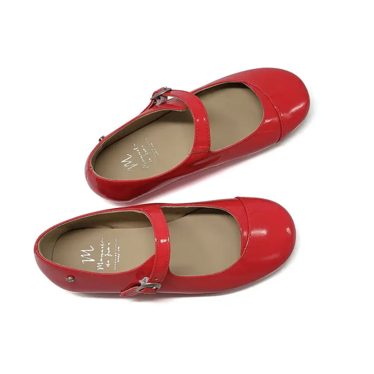 Manuela de juan strawberry patent buckle mary jane s3171 lainie - girls