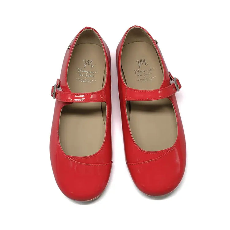 Manuela de juan strawberry patent buckle mary jane s3171 lainie - girls