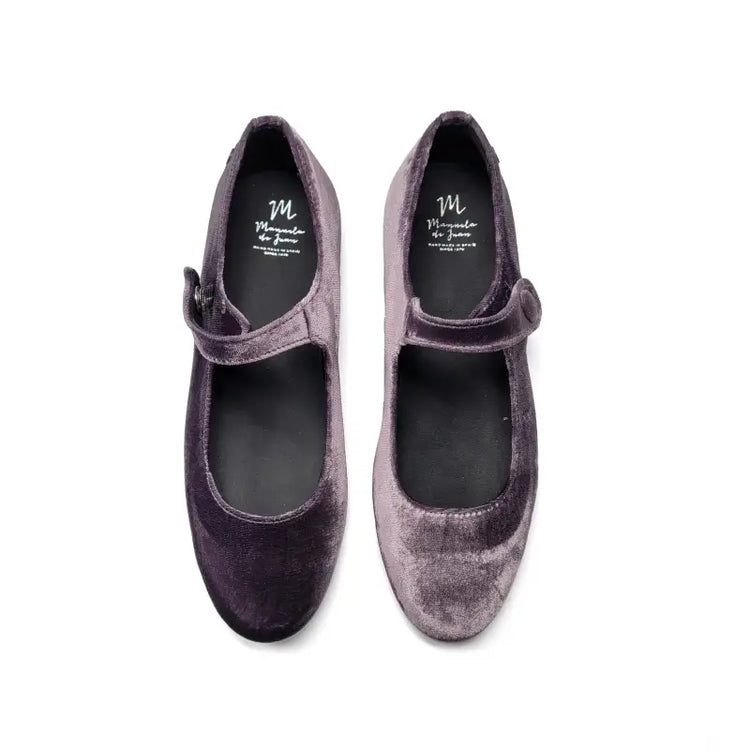 Manuela-s2970-guity - grape velvet - mary jane