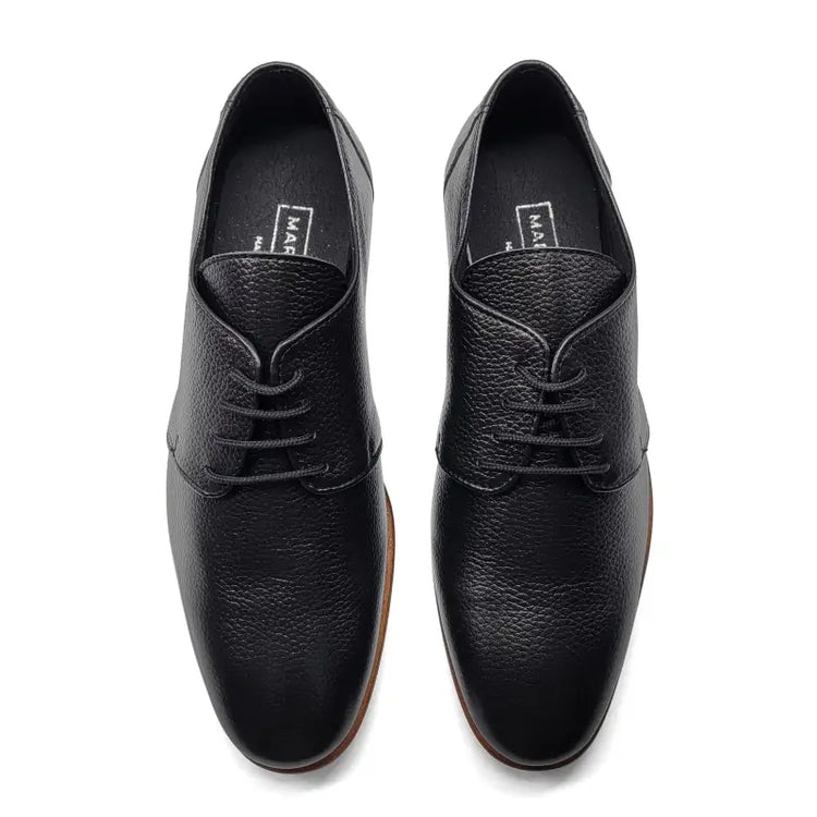 Maria catalan black pebbled lace dress shoe r007 - boys