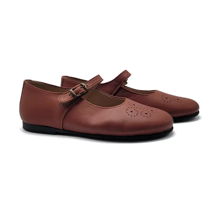 Maria catalan burnt orange hi cut mary jane 715601