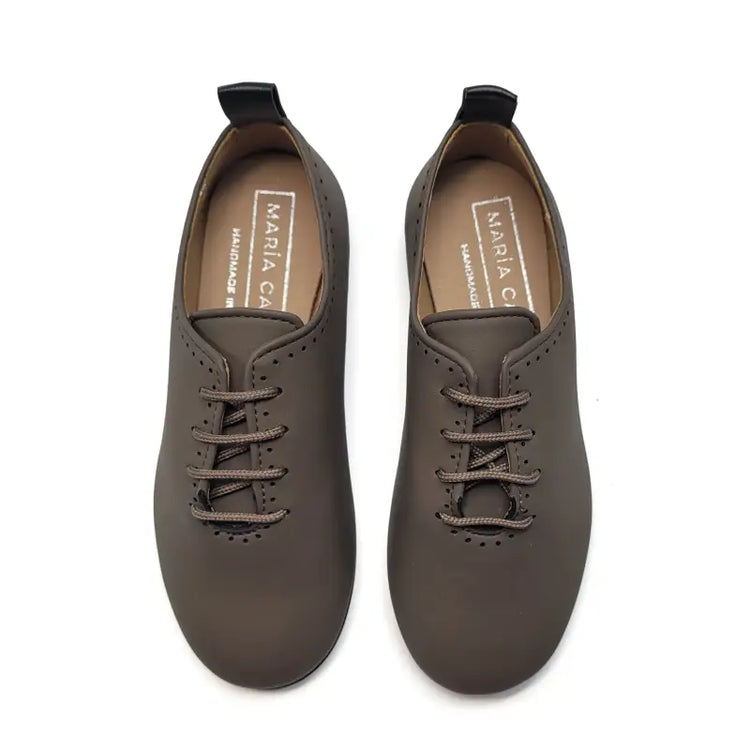 Maria catalan clay taupe lace dress shoe 710711 - up