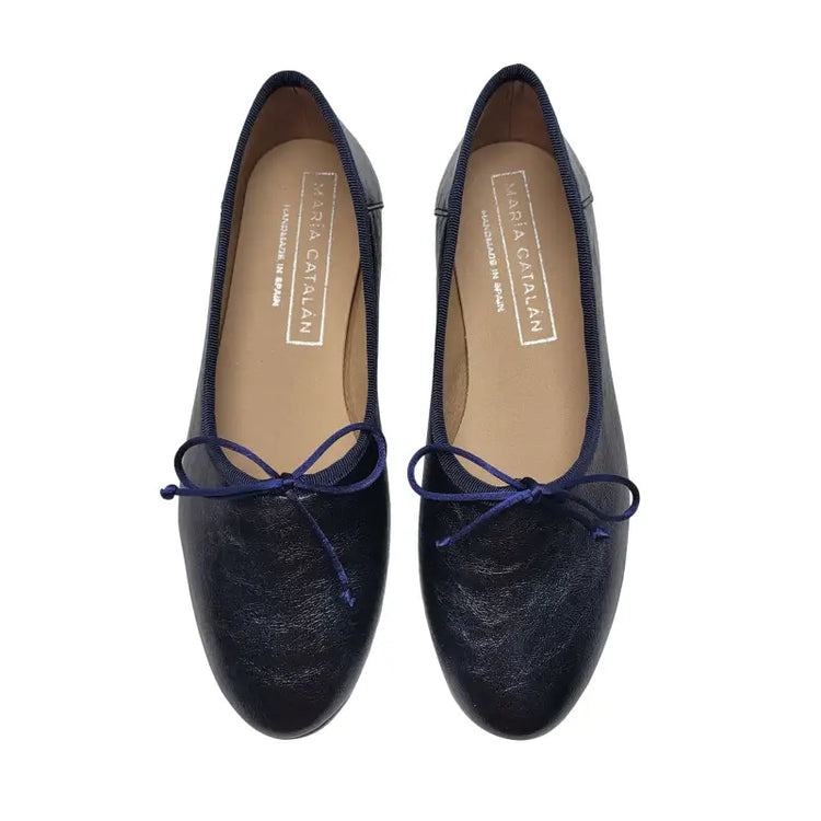 Maria catalan navy shimmer ballet flat 600713 - ballet flat