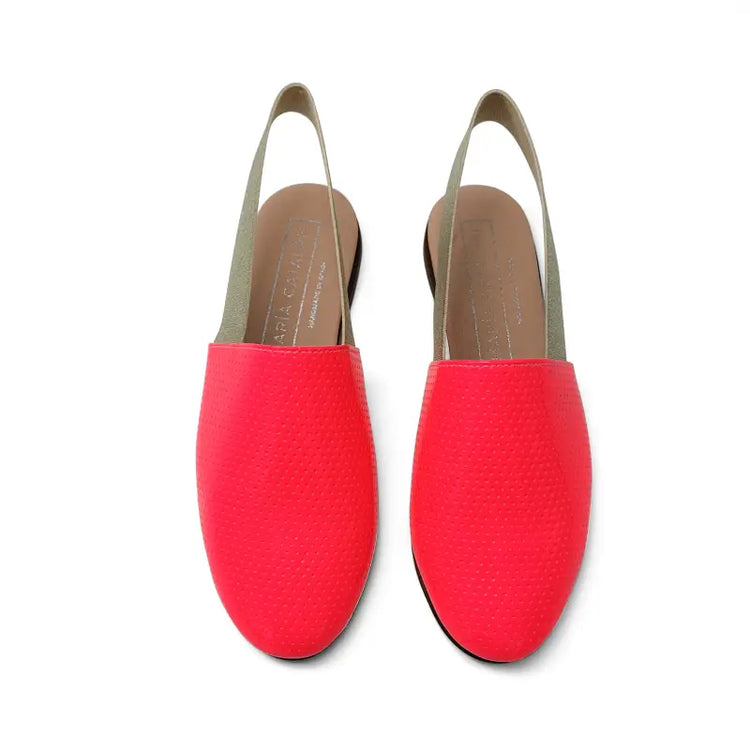 Maria catalan neon pink gold slingback 600715 - girls