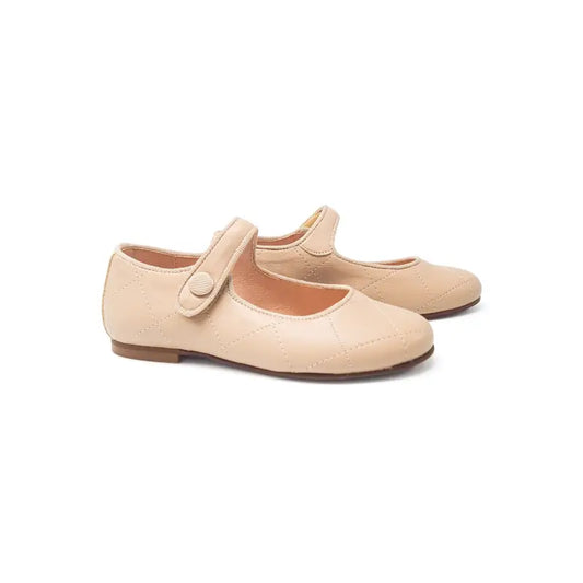 Maria catalan nude quilted mary jane 380609 - girls